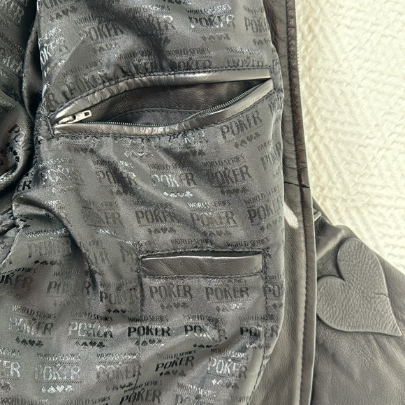 Leather World Series of poker jacket - Picture 11 of 12